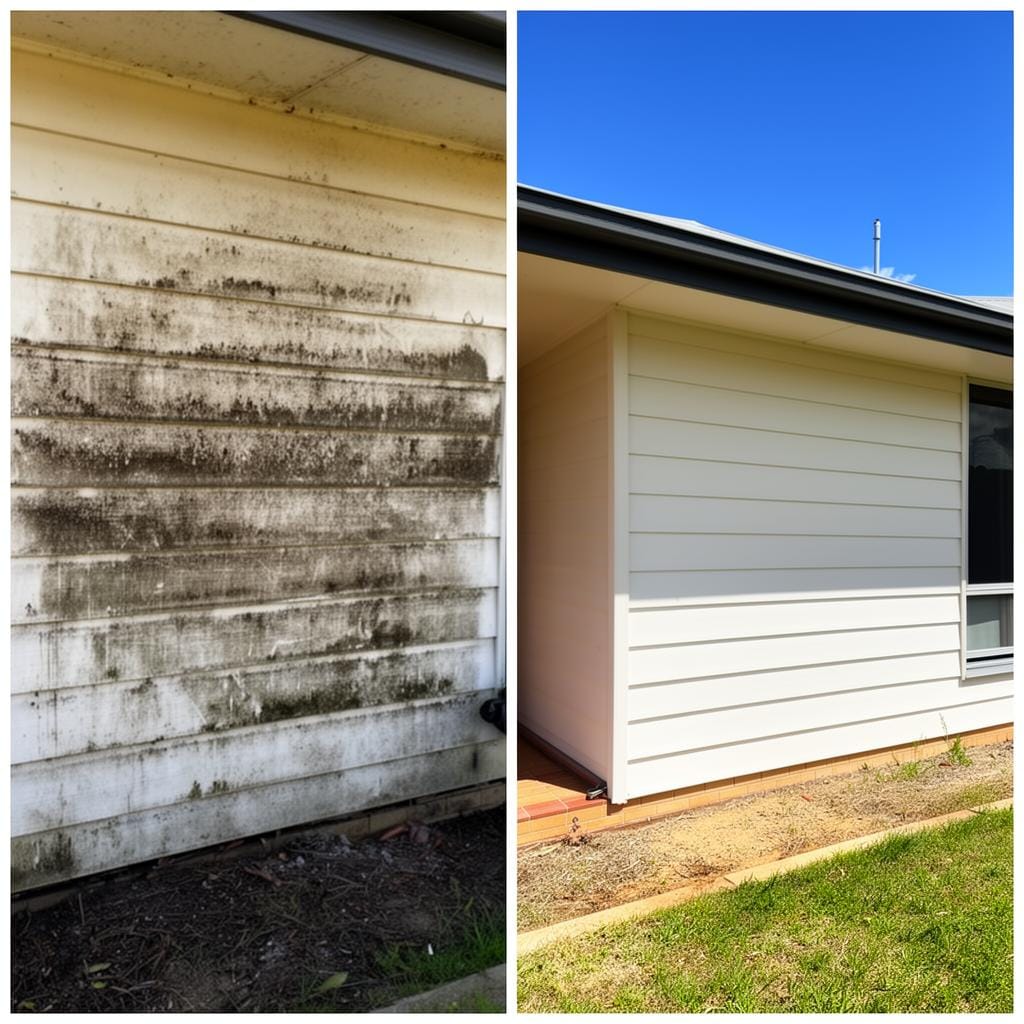 House washing before and after